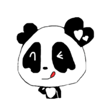 Heart of Love Panda sticker #92811