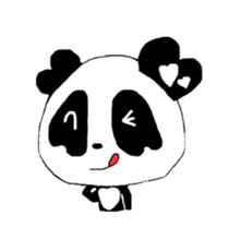 Heart of Love Panda sticker #92811