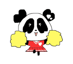 Heart of Love Panda sticker #92816