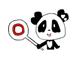 Heart of Love Panda sticker #92818