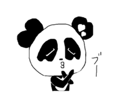 Heart of Love Panda sticker #92819
