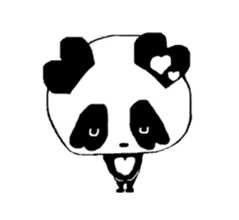 Heart of Love Panda sticker #92822