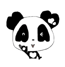 Heart of Love Panda sticker #92831