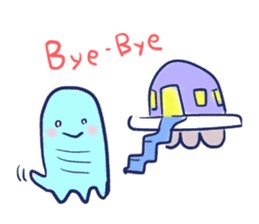 Hello Alien U sticker #93124