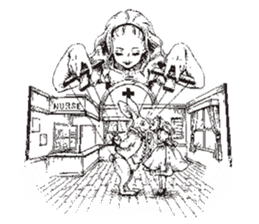 TBS drama "Thorn of Alice"(line drawing) sticker #93410