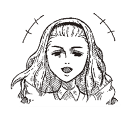 TBS drama "Thorn of Alice"(line drawing) sticker #93415