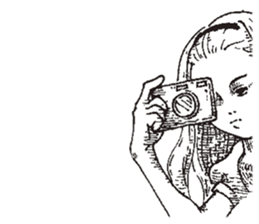 TBS drama "Thorn of Alice"(line drawing) sticker #93423