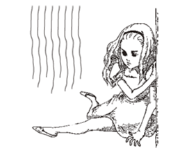 TBS drama "Thorn of Alice"(line drawing) sticker #93424