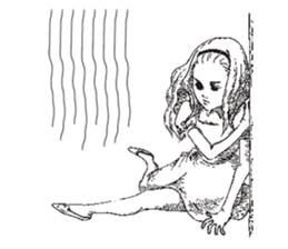 TBS drama "Thorn of Alice"(line drawing) sticker #93424