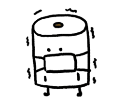 Toilet paper stamp sticker #94158