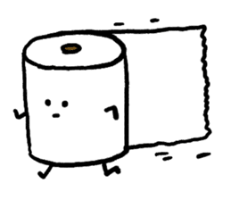 Toilet paper stamp sticker #94159