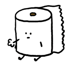 Toilet paper stamp sticker #94160