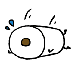 Toilet paper stamp sticker #94162