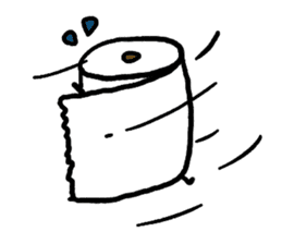 Toilet paper stamp sticker #94167