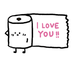 Toilet paper stamp sticker #94168