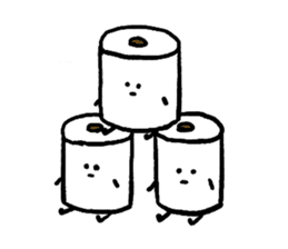 Toilet paper stamp sticker #94174