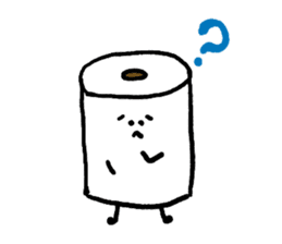 Toilet paper stamp sticker #94178