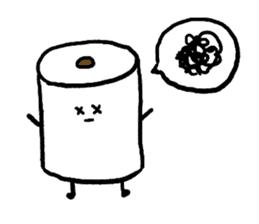 Toilet paper stamp sticker #94179
