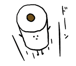 Toilet paper stamp sticker #94181