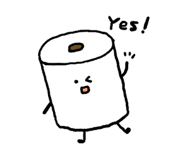 Toilet paper stamp sticker #94182