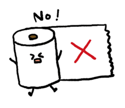 Toilet paper stamp sticker #94184