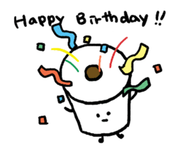 Toilet paper stamp sticker #94185