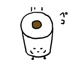 Toilet paper stamp sticker #94187