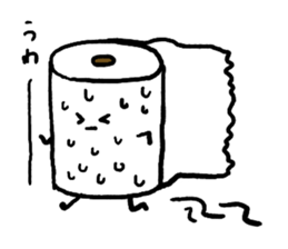 Toilet paper stamp sticker #94188