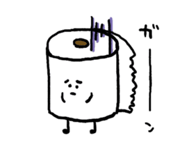 Toilet paper stamp sticker #94192
