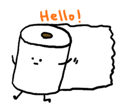 Toilet paper stamp sticker #94193