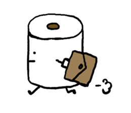 Toilet paper stamp sticker #94194