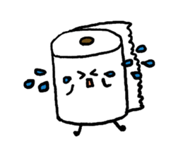 Toilet paper stamp sticker #94195