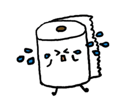 Toilet paper stamp sticker #94195
