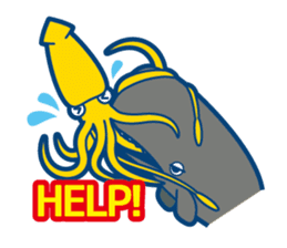 Giant squid & Benthic feeder sticker #94660