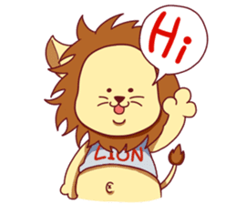 salarie man Lion sticker #94716