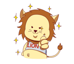 salarie man Lion sticker #94738