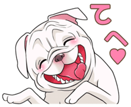 snub nosed dogs love! sticker #95039