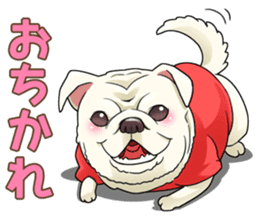 snub nosed dogs love! sticker #95043