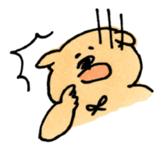 Ponu of puppy sticker #95121