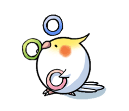 The juggling bird pon-chan sticker #95316