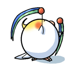 The juggling bird pon-chan sticker #95320