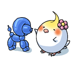 The juggling bird pon-chan sticker #95326