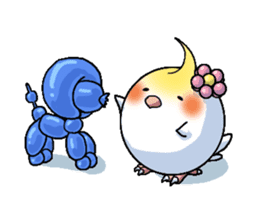 The juggling bird pon-chan sticker #95326