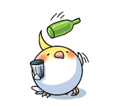 The juggling bird pon-chan sticker #95327