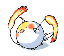 The juggling bird pon-chan sticker #95334