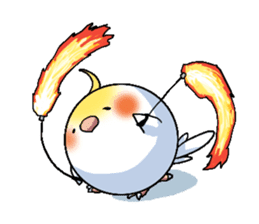The juggling bird pon-chan sticker #95334