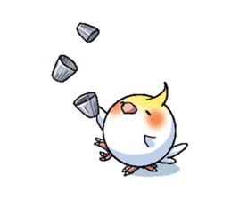 The juggling bird pon-chan sticker #95335