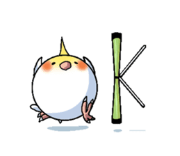 The juggling bird pon-chan sticker #95346