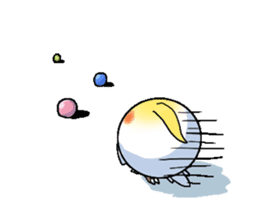 The juggling bird pon-chan sticker #95348