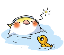 The juggling bird pon-chan sticker #95351